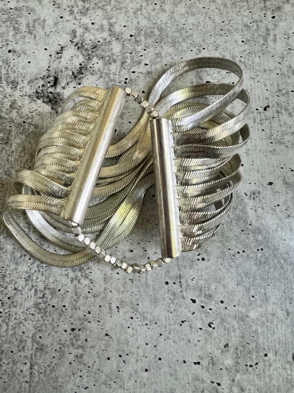 Kenneth Cole New York Slinky Multi-Strand Silver Bracelet